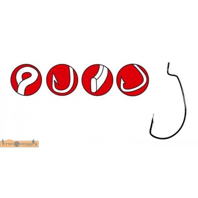 Крючки GAMAKATSU OFFSET EWG NS №3/0/NS Black/5шт Крючки GAMAKATSU OFFSET EWG NS №3/0/NS Black/5шт